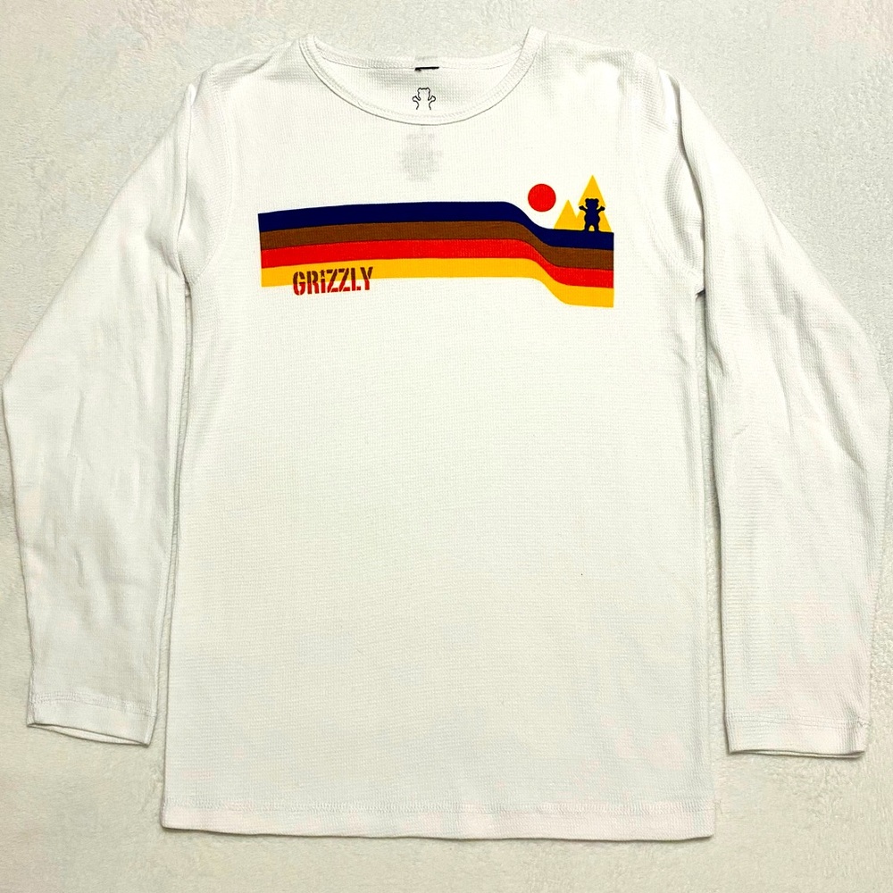 White Long Sleeve T-Shirt by GRIZZLY